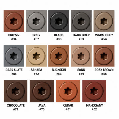 Starborn fascia screw colours