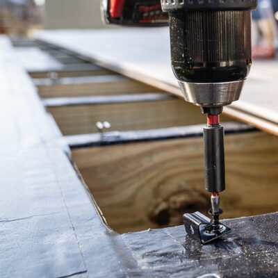camo wedge starter clip being installed